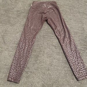 Zyia metallic cheetah print leggins size 6/8